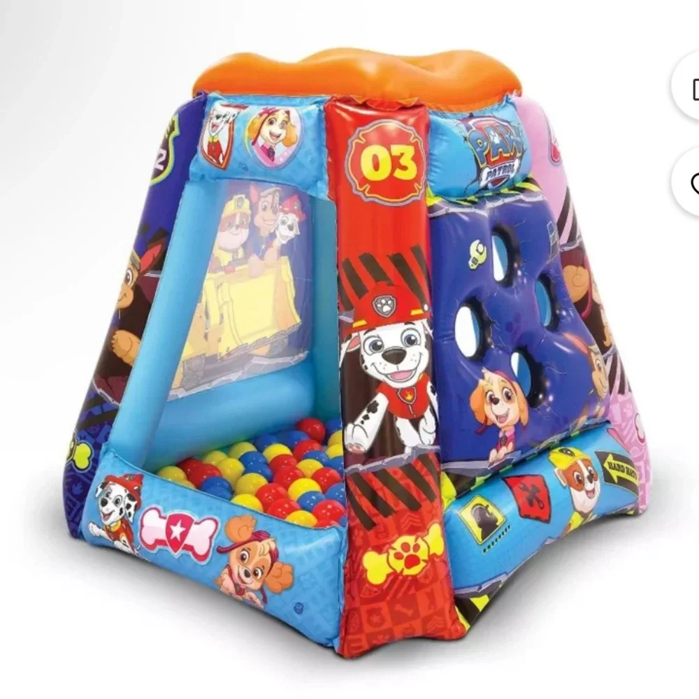 Paw Patrol Inflatable Kids Ball Pit Playland with 20 Soft Flex Balls